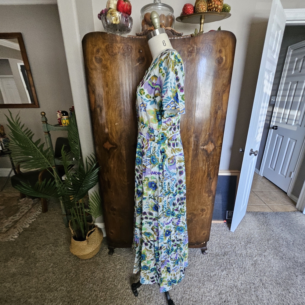 Johnny Was Multicolor Floral Maxi Dress NWT - Picture 3 of 10
